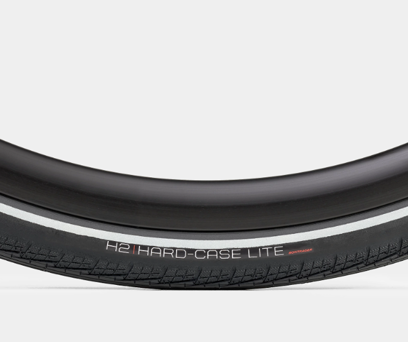 Bontrager H2 Hard-Case Lite 700x32c Reflective Hybrid Tyre in Black-2